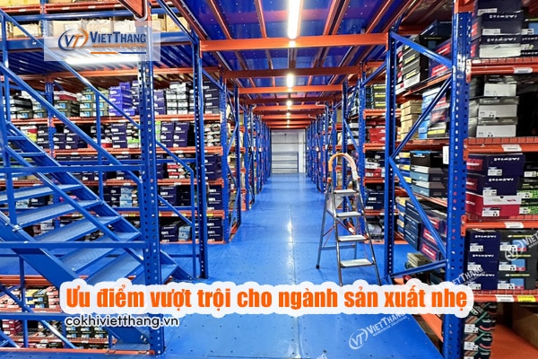 Tối ưu hóa không gian với kệ mezzanine cho nhà máy sản xuất nhẹ 7 Ưu-điểm-vượt-trội-cho-ngành-sản-xuất-nhẹ